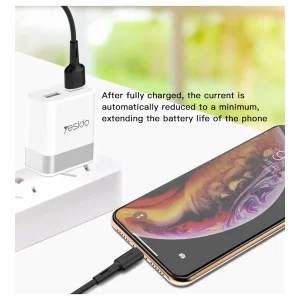 کابل تبدیل USB به USB-C یسیدو مدل CA-42 طول 1 متر