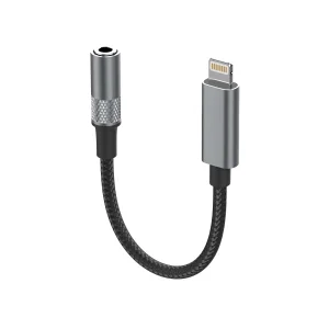 مبدل لایتنینگ به جک 3.5 میلیمتری الدینیو مدل LS-Y80i طول 0.13 متر