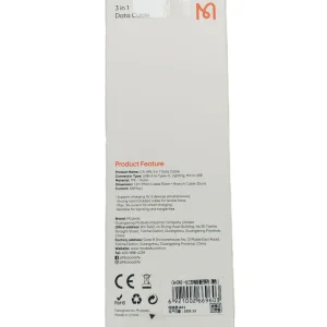 کابل تبدیل USB به Micro USB/ USB-C / لایتنینگ مک دودو مدل ca-696 طول 1.2 متر