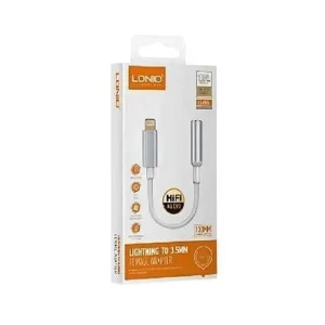 مبدل لایتنینگ به جک 3.5 میلی متری الدینیو مدل LS-Y90i