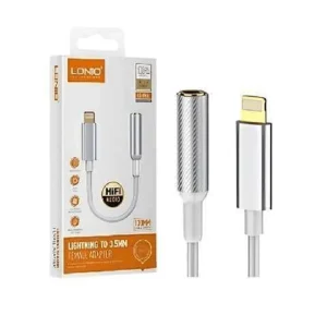 مبدل لایتنینگ به جک 3.5 میلی متری الدینیو مدل LS-Y90i