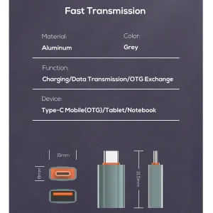 مبدل OTG USB به USB-C الدینیو مدل LC140 newpack