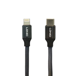 کابل تبدیل USB-C به لایتنینگ الدینیو مدل LC442i طول 2 متر