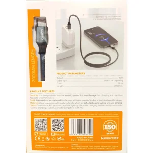کابل تبدیل USB-C به لایتنینگ الدینیو مدل LC442i طول 2 متر