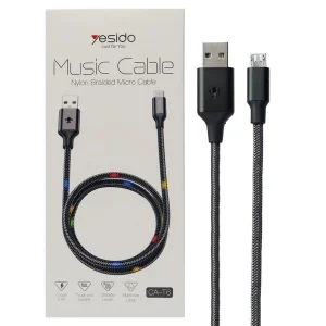 کابل تبدیل USB به microUSB یسیدو مدل CA-T6  طول 1.2 متر