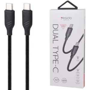 کابل USB-C یسیدو مدل CA175 DUAL TYYPE-C 100cm طول 1 متر