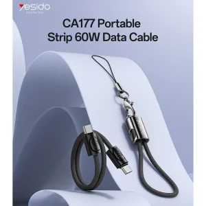 کابل USB-C یسیدو مدل KEYCHAIN CA177 طول 0.2 متر