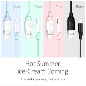 کابل تبدیل USB به لایتنینگ یوسمز مدل US-SJ245 طول 1 متر