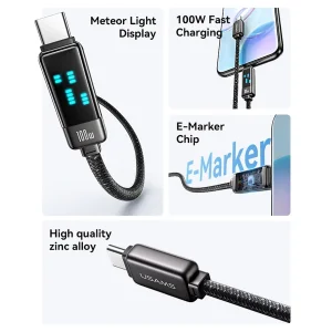 کابل USB-C یوسمز مدل sj744 طول 1.2 متر