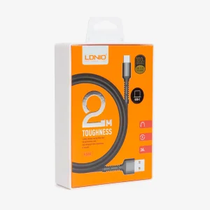 کابل تبدیل USB به لایتنینگ الدینیو مدل LS64 طول 2 متر