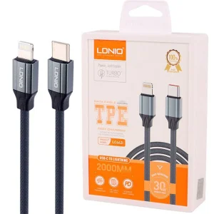 کابل تبدیل USB-C به لایتنینگ الدینیو مدل LC441i طول 1 متر