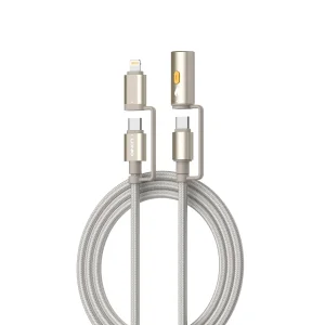 کابل تبدیل USB-C به لایتنینگ/USB-C الدینیو مدل LC20 طول 1.2 متر