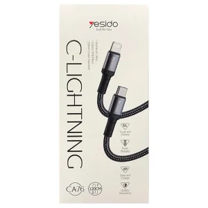 کابل تبدیل USB-C به لایتنینگ یسیدو مدل ca76 طول 1.2 متر