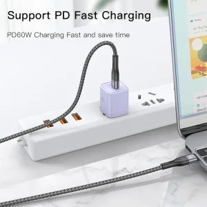 کابل USB-C یسیدو مدل DUAL TYPE-C CA156 60W طول 1 متر