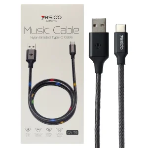 کابل تبدیل USB به USB-C یسیدو مدل CA-T6  طول ۱.۲ متر