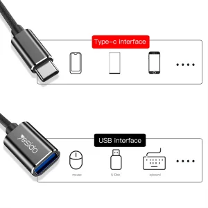مبدل OTG USB-C به USB یسیدو مدل GS01