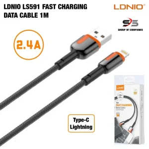 کابل تبدیل USB به لایتنینگ الدینیو مدل LS591 طول 1 متر