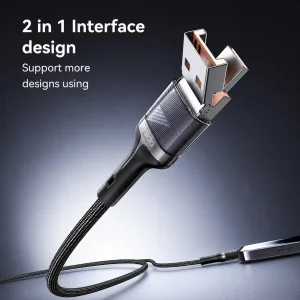 کابل تبدیل یسیدو USB و USB-C به لایتنینگ مدل CA165L طول ۱.۲ متر