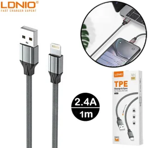 کابل تبدیل USB به لایتنینگ الدینیو مدل LS441 01st طول 1 متر