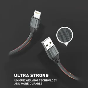 کابل تبدیل USB به لایتنینگ الدینیو مدل LS441 01st طول 1 متر