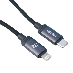 کابل تبدیل USB-C به لایتنینگ یسیدو مدل CA204 27W طول 1 متر
