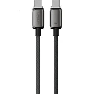 کابل USB-C پاورولوجی مدل PWDC60DGY طول 1 متر