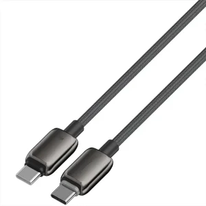 کابل USB-C پاورولوجی مدل PWDC60DGY طول 1 متر