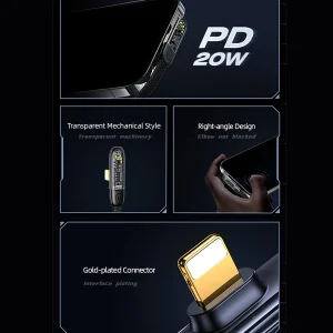 کابل تبدیل USB-C به لایتنینگ یوسمز مدل SJ586 طول 2 متر