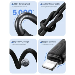 کابل تبدیل USB-C به لایتنینگ یوسمز مدل SJ697 طول 2 متر