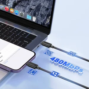 کابل تبدیل USB-C به لایتنینگ یوسمز مدل SJ697 طول 2 متر
