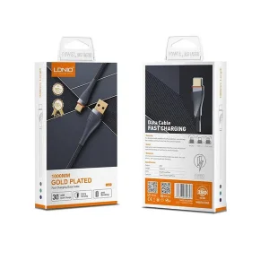 کابل تبدیل USB به لایتنینگ الدینیو مدل LS691 طول 1 متر