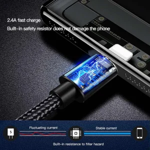 کابل تبدیل USB به لایتنینگ یسیدو مدل CA57 طول 1.2 متر