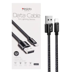 کابل تبدیل USB به لایتنینگ یسیدو مدل CA57 طول 1.2 متر