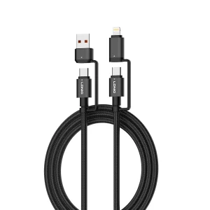 کابل تبدیل USB-C به لایتنینگ / USB الدینیو مدل Lc16 طول 1.2 متر