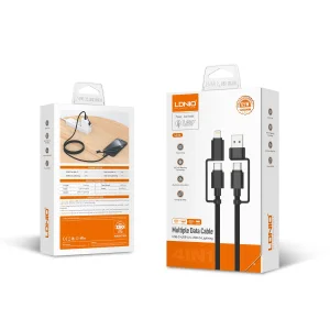 کابل تبدیل USB-C به لایتنینگ / USB الدینیو مدل Lc16 طول 1.2 متر