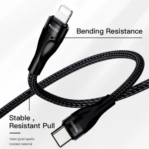 کابل تبدیل usb-C به لایتنینگ یسیدو مدل CA82 طول 0.3 متر