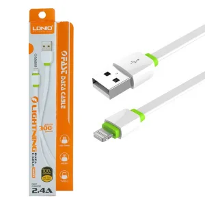 کابل تبدیل USB به لایتنینگ الدینیو مدل XS-073 طول 0.3 متر