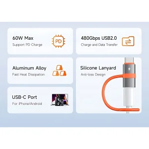 مبدل لایتنینگ به USB-C مک دودو مدل OT-553