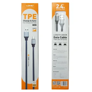 کابل تبدیل USB به USB-C الدینیو مدل LS442 طول 2متر