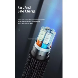 کابل تبدیل USB به لایتنینگ یوسمز مدل SJ448 New  طول 1 متر