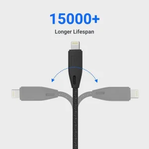کابل تبدیل USB به لایتنینگ پاورولوجی مدل PCAB003-BK طول 1.2 متر