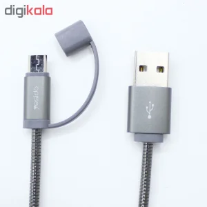 کابل تبدیل USB به microUSB یسیدو مدل CA-T1 طول 0.2 متر