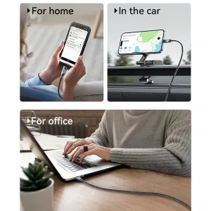 کابل USB-C یوسمز مدل SJ750 طول 1.2 متر