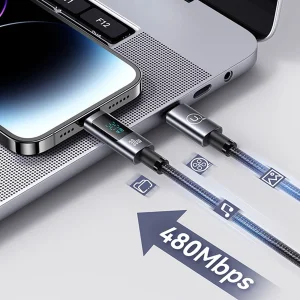 کابل تبدیل USB-C به لایتنینگ یوسمز مدل SJ672 طول 1.2 متر