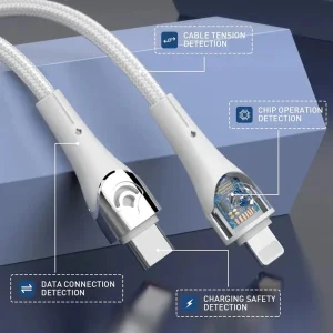 کابل تبدیل USB-C به لایتنینگ الدینیو مدل LC861i طول 1متر