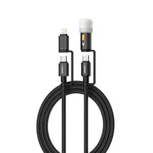 کابل تبدیل USB-C به لایتنینگ /USB-C الدینیو مدل LC19 طول 1.2 متر