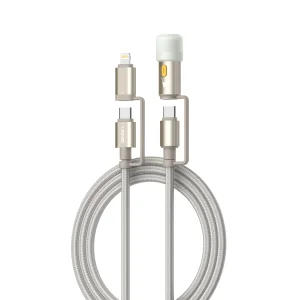 کابل تبدیل USB-C به لایتنینگ /USB-C الدینیو مدل LC19 طول 1.2 متر