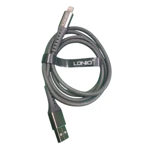 کابل تبدیل USB به لایتنینگ تی ان کا مدل برزنتی طول 1 متر