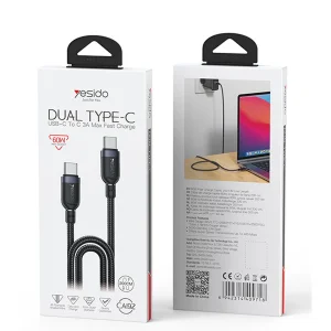کابل USB-C یسیدو مدل DUAL TYPE-C CA192 60W طول 2 متر