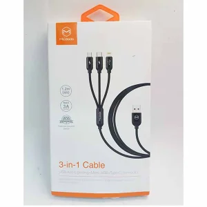 کابل تبدیل USB به Micro USB/ USB-C / لایتنینگ مک دودو مدل ca-6960 طول 1.2 متر